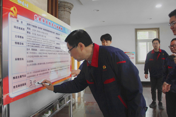 公司舉行黨建項目攻關行動承諾踐諾儀式 公司舉行黨建項目攻關行動承諾踐諾儀式